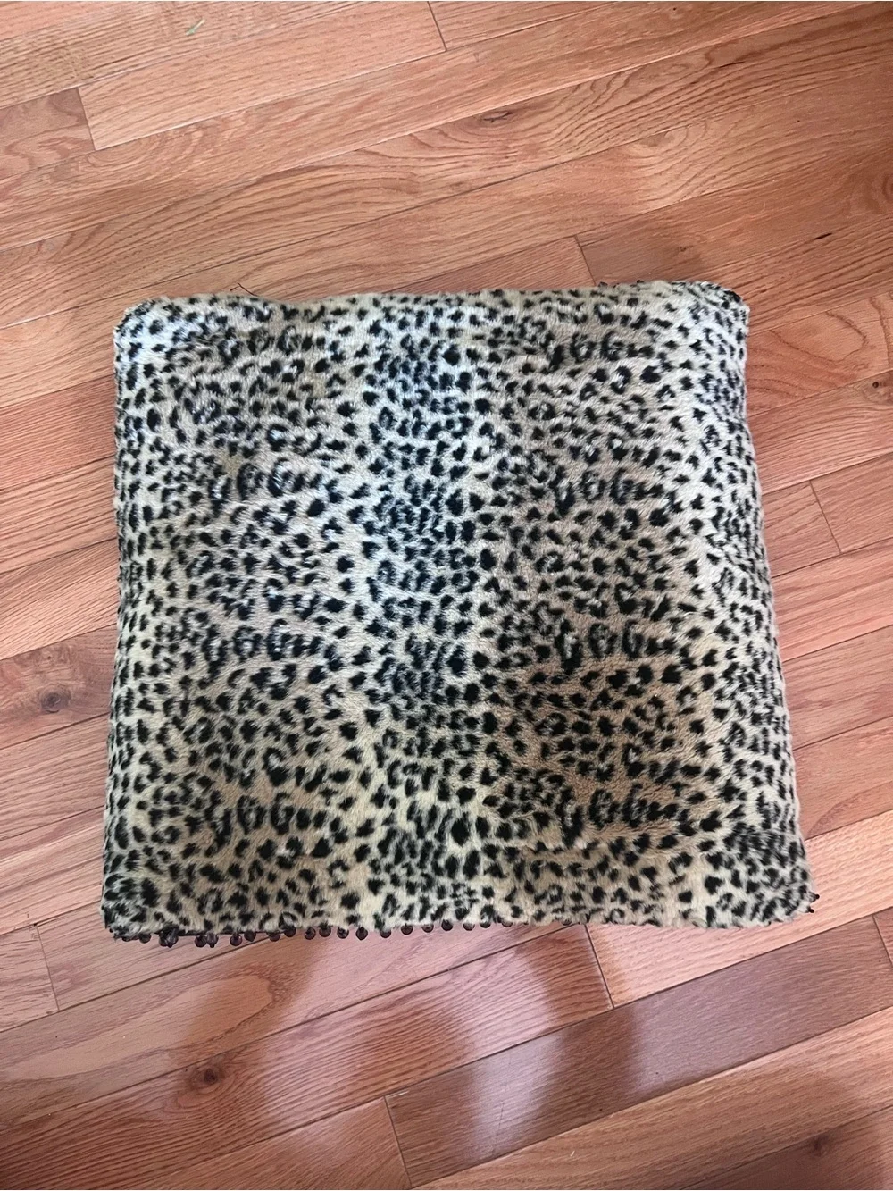 Canaan Company Cheetah Soft Pillow with Beads